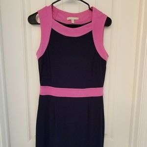 Banana Republic navy/pink dress
